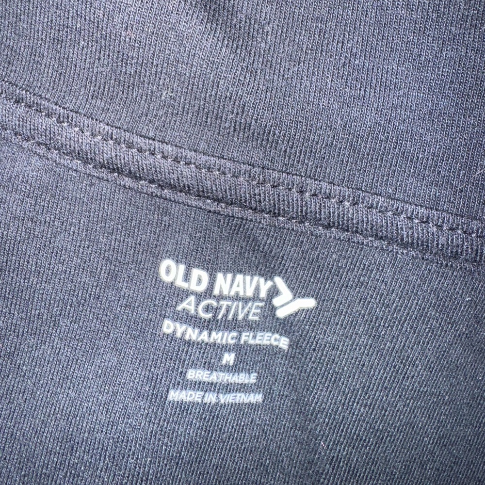 Old Navy Active Black Dynamic Fleece Hoodie Medium M - Picture 2 of 4